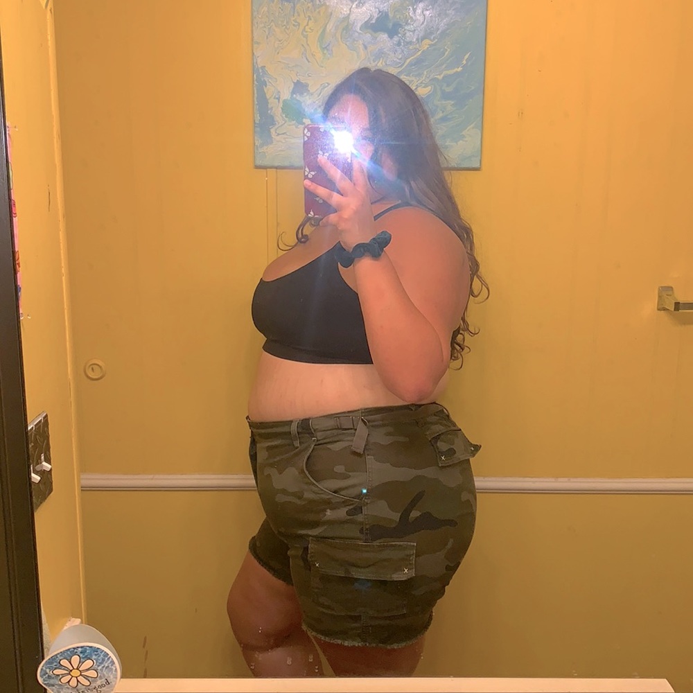 Terra & Sky Camo Cargo Shorts Plus Size